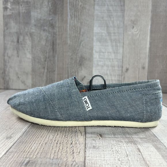 Toms Women's Alpargata Slip On Flats Casual Shoes Chambray Blue Size 7.5 - Picture 8 of 13